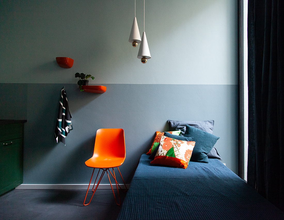 Raumgestaltung eines Einraum-Apartments in Berlin